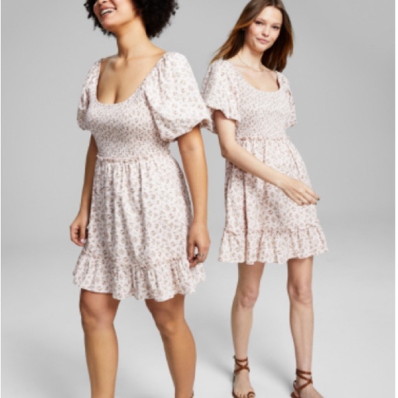 🔴And Now This Pink Floral 
Poplin Mini  Dress – XL Cottagecore Romance EUC - Picture 1 of 11